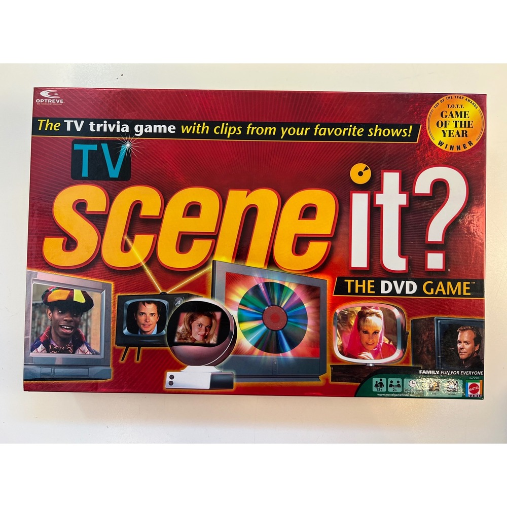 2005 Mattel TV Scene It? The DVD Game G7270‎ Television Trivia Board Game